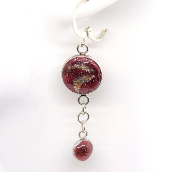 Circle Dot Earrings - Picture 2 of 6